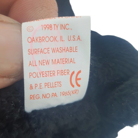 TY Beanie Baby GIGI MINT Protected 1997 1998 RARE Errors Tush Tag Black Poodle - Picture 5 of 14